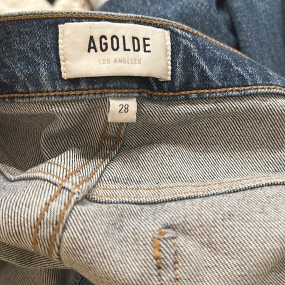 AGOLDE Merrel Mid-Rise Straight Jeans Size 28 - Picture 4 of 6